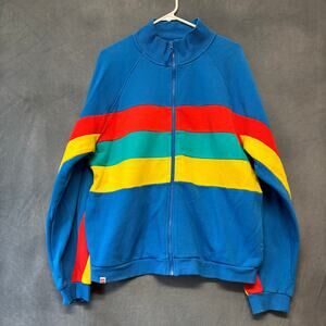 LEGO x Target Colorblock Zip Jacket Men’s Large Blue Retro Track Style Mock Neck